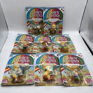 Lot Of 8 New Clown Around MEGO 1981 Ma Pa Lance Slim Bo Lens Miner Roller Disco